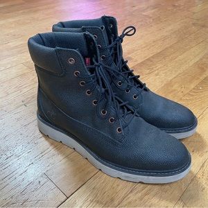 Timberland Helcor Textured Black Women's Boots Sensorflex Soles US 9